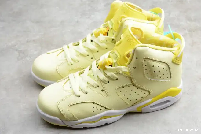 Rep Onekick Jordan (GS) 6 Dynamic Retro Floral Air 543390-800 Yellow 0329